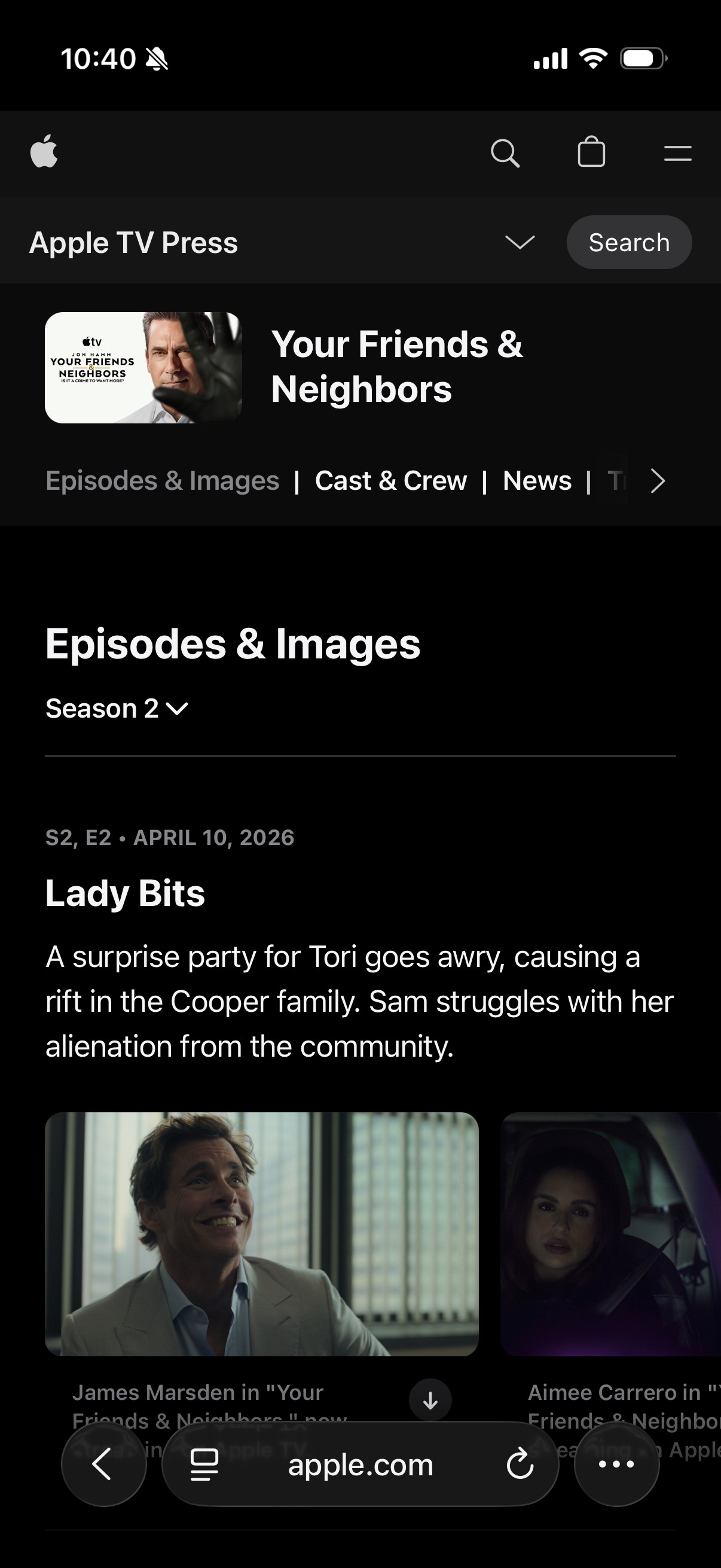 Apple TV Mobile Screen 2